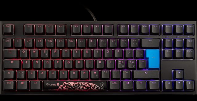 Mexanik klaviatura Ducky One 2 TKL, koʻk svitch — Surat 5