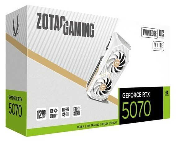 Видеокарта ZOTAC Gaming GeForce RTX 5070 Twin Edge OC White Edition 12 ГБ — Фото 5
