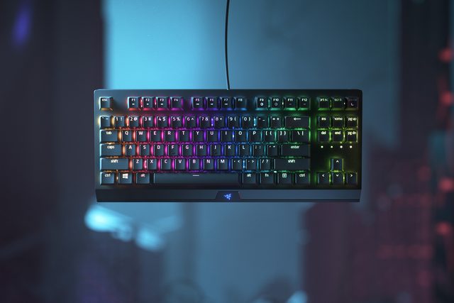 Mexanik klaviatura Razer BlackWidow V3 Tenkeyless Green Switch, qora