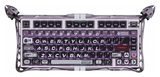 Magnit klaviatura GravaStar Mercury V75 Pro Gateron Jade, binafsha