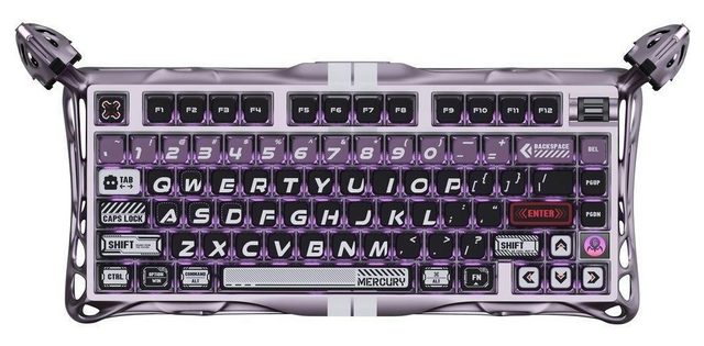 Magnit klaviatura GravaStar Mercury V75 Pro Gateron Jade, binafsha — Surat 2