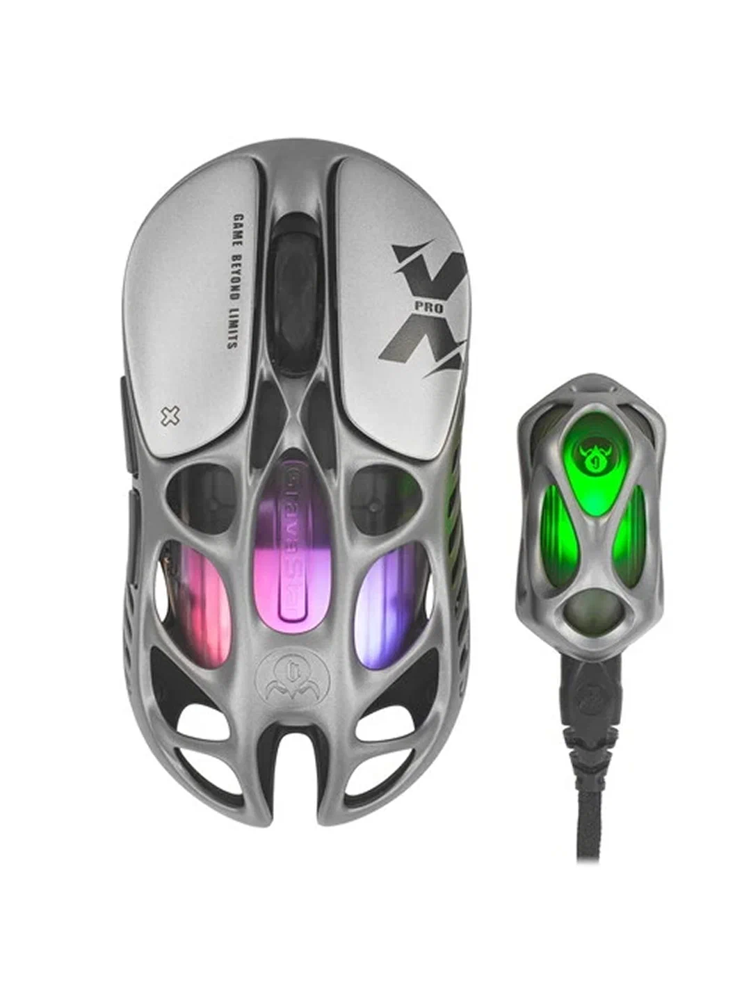 Беспроводная игровая мышь GravaStar Mercury X Pro, серый