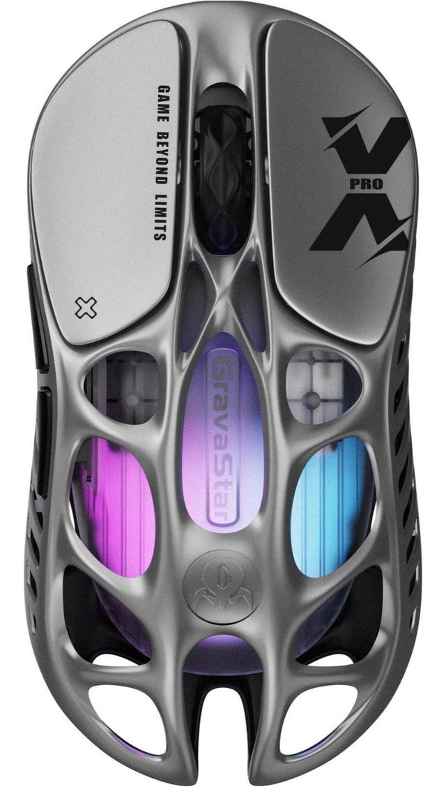 Simsiz oʻyin sichqonchasi GravaStar Mercury X Pro, kulrang — Surat 2