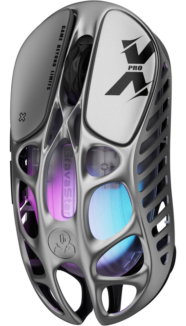 Simsiz oʻyin sichqonchasi GravaStar Mercury X Pro, kulrang — Surat 6
