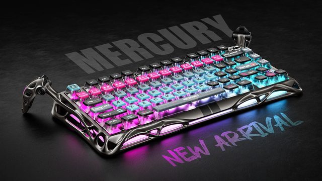 Magnit klaviatura GravaStar Mercury V75 Pro Cyberpunk Edition UFO — Surat 4