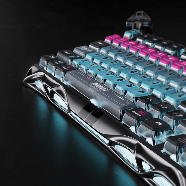 Magnit klaviatura GravaStar Mercury V75 Pro Cyberpunk Edition UFO — Surat 7