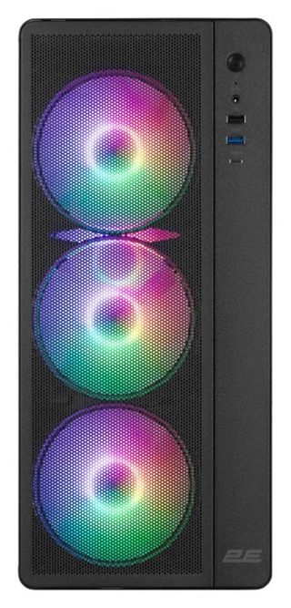 Корпус для ПК 2E Gaming Credo Plus V510B с блоком питания 600 Вт, чёрный