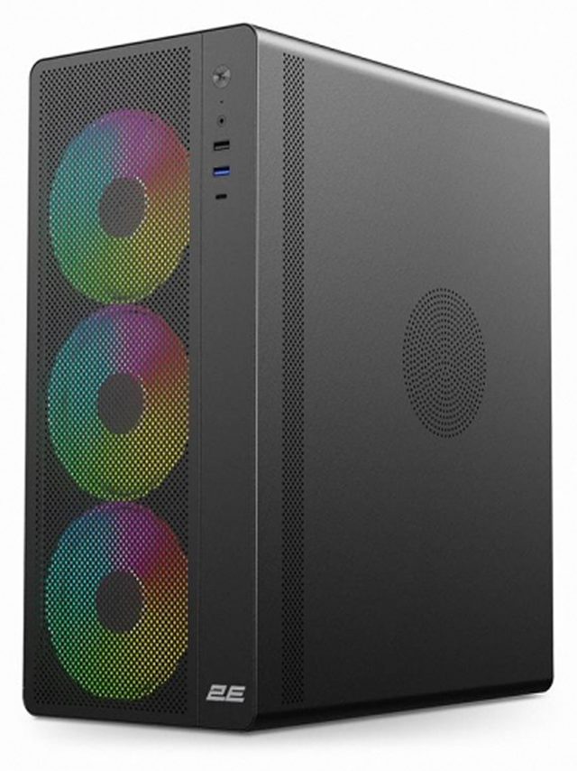 Корпус для ПК 2E Gaming Credo Plus V510B с блоком питания 600 Вт, чёрный — Фото 2