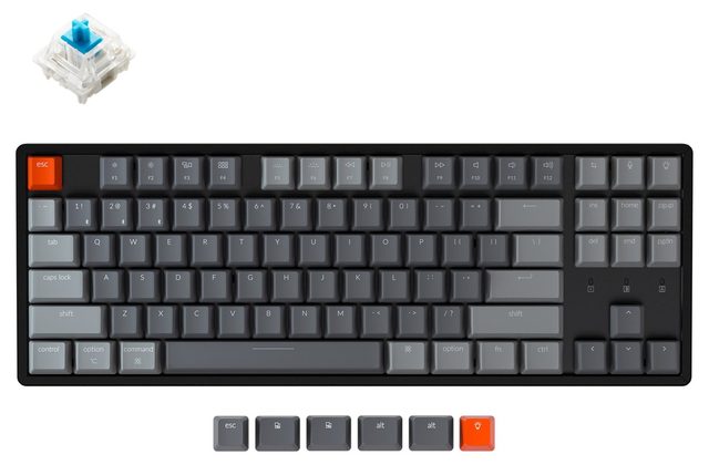 Механическая клавиатура Keychron K8 Gateron Blue RGB — Фото 2