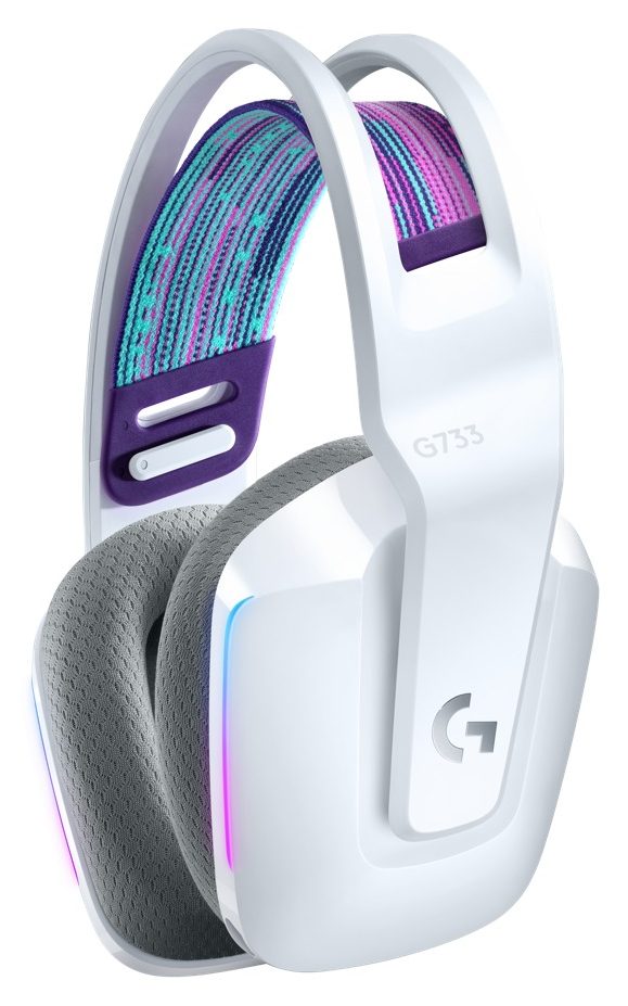 Беспроводная игровая гарнитура Logitech G733 Lightspeed, белый — Фото 3
