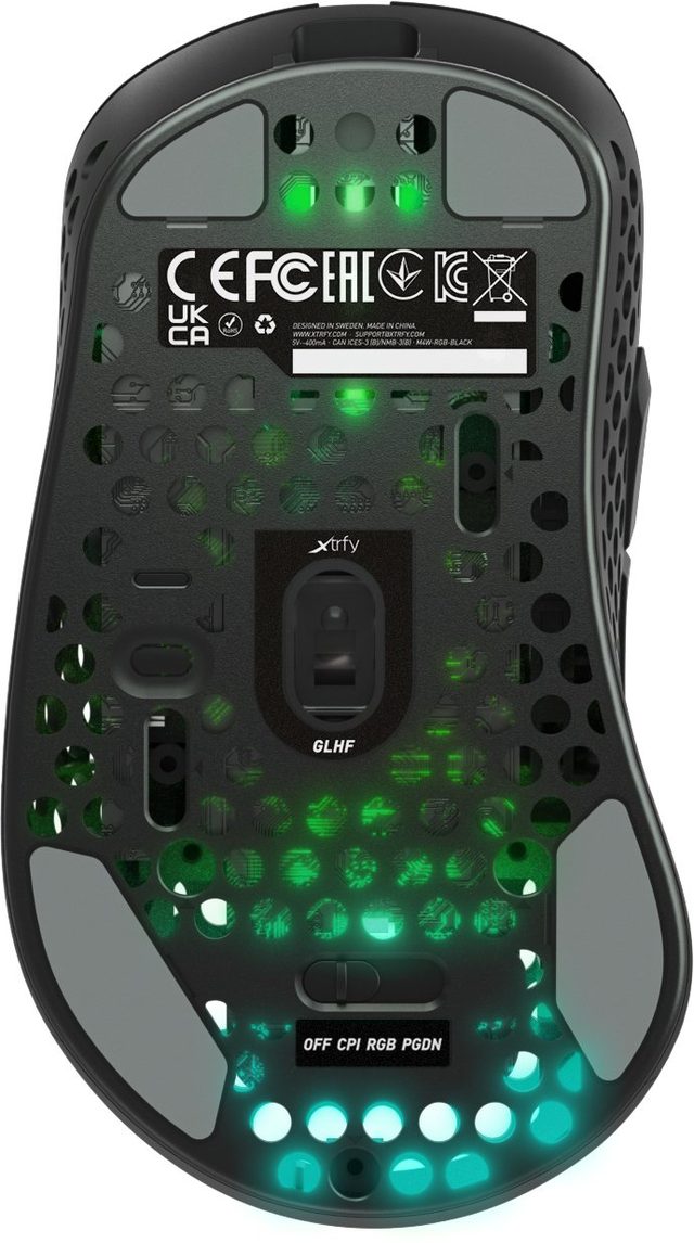 Беспроводная игровая мышь Xtrfy M4 RGB, чёрный — Фото 8