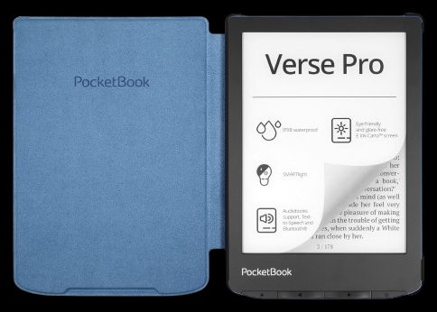 Чехол для электронной книги PocketBook 629/634 Shell, голубой — Фото 3
