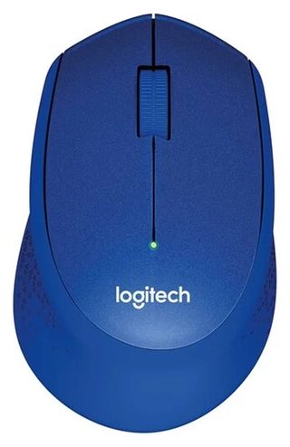 Беспроводная мышь Logitech M330 Silent Plus, синий
