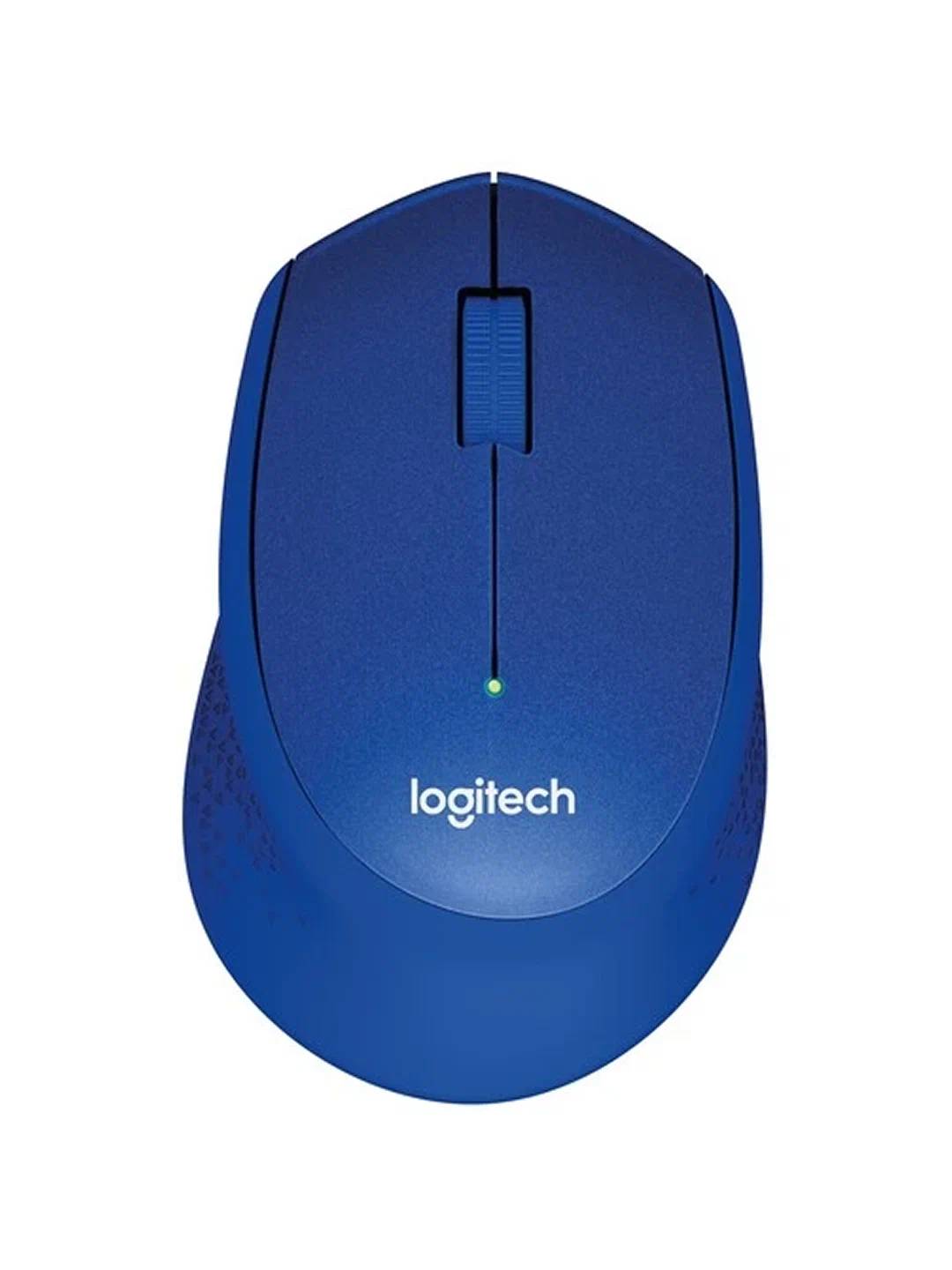 Беспроводная мышь Logitech M330 Silent Plus, синий