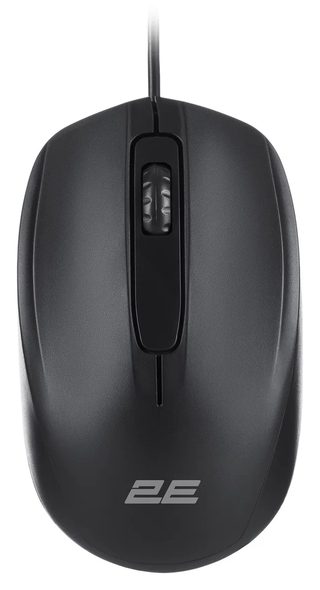 Simli sichqoncha 2E MF140, qora