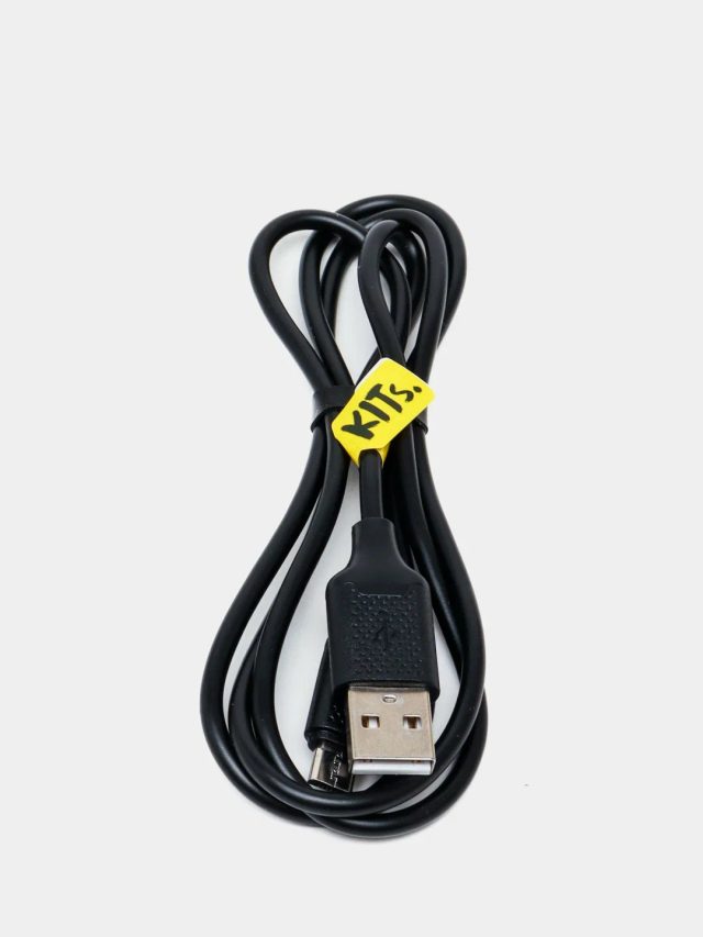 Kabel KITs USB 2.0 to Micro-USB 2A 1 m, qora
