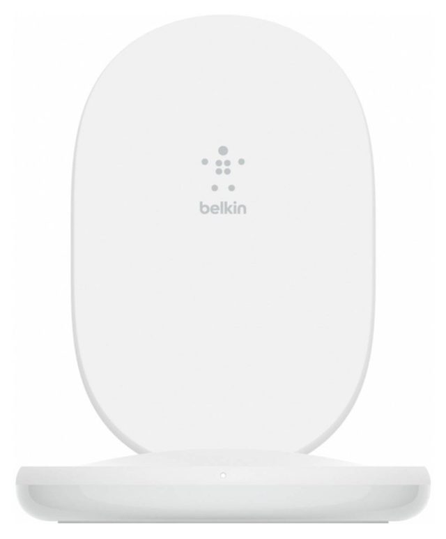 Беспроводное зарядное устройство Belkin BoostCharge Stand 15W + 24W Adapter, белый
