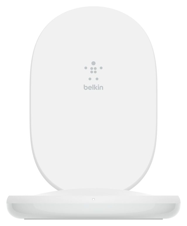 Беспроводное зарядное устройство Belkin BoostCharge Stand 15W + 24W Adapter, белый — Фото 3