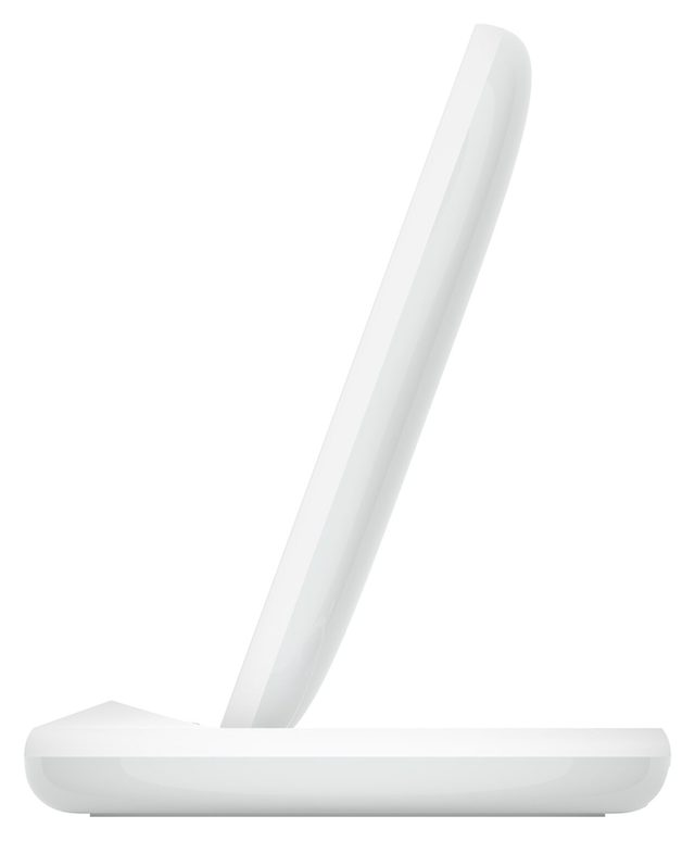 Беспроводное зарядное устройство Belkin BoostCharge Stand 15W + 24W Adapter, белый — Фото 4