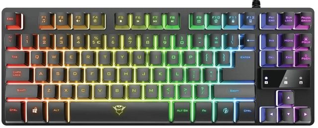 Oʻyin klaviaturasi Trust GXT 833 Thado TKL, qora