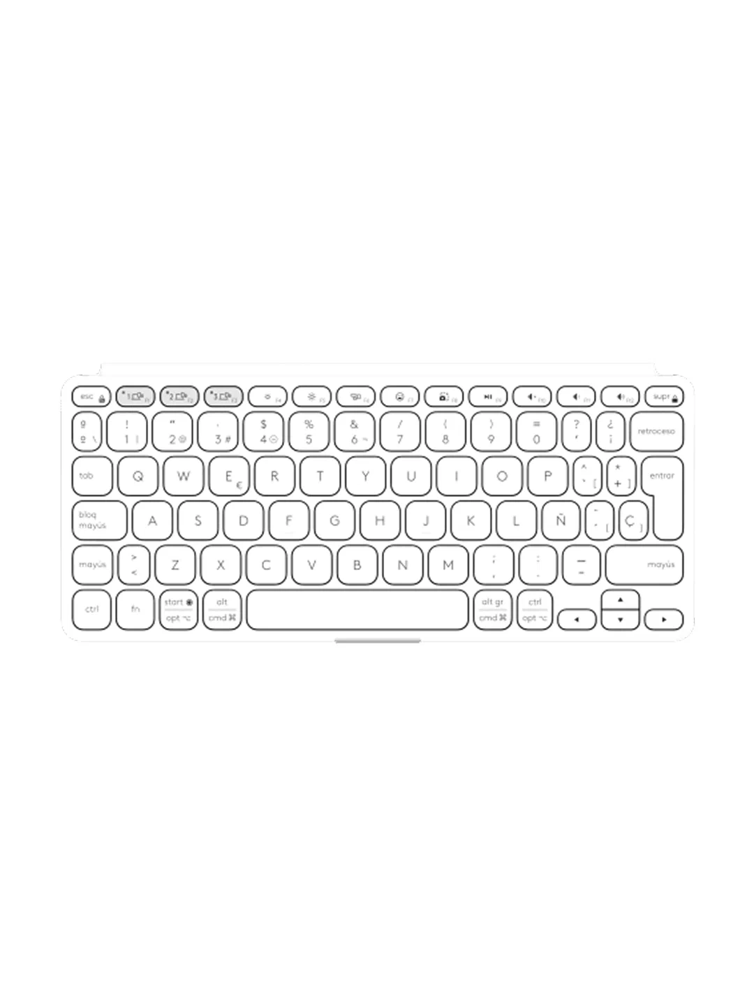 Simsiz klaviatura Logitech Keys-To-Go 2, kulrang — Surat 5