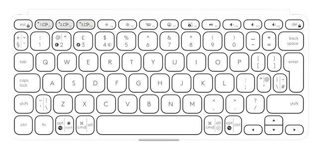 Simsiz klaviatura Logitech Keys-To-Go 2, kulrang — Surat 6