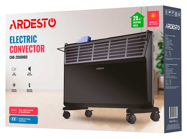 Elektr konvektor Ardesto CHB-2000MBD, qora — Surat 3