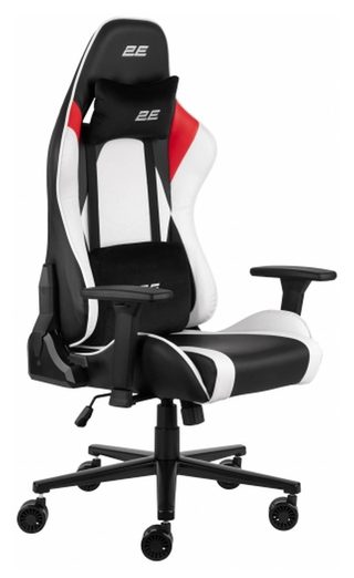 Игровое кресло 2E Gaming Bushido II, чёрно-белый