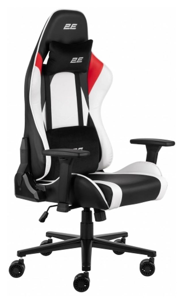 Oʻyin kreslosi 2E Gaming Bushido II, qora-oq