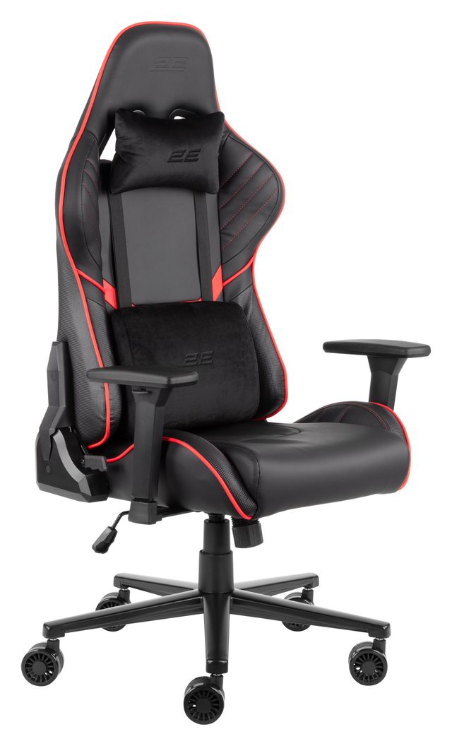 Игровое кресло 2E Gaming Hibagon II, чёрно-красный