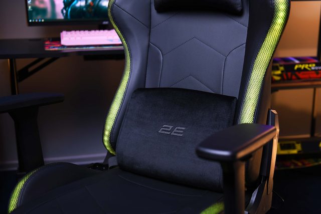 Oʻyin kreslosi 2E Gaming Ogama RGB, qora — Surat 7