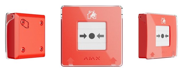 Signalizatsiya datchiklari Ajax Manual Call Point (Red) (9SA), qizil — Surat 2