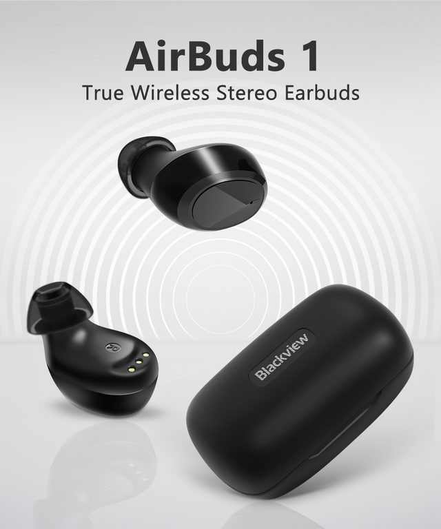 Беспроводные наушники Blackview AirBuds 1, чёрный — Фото 4