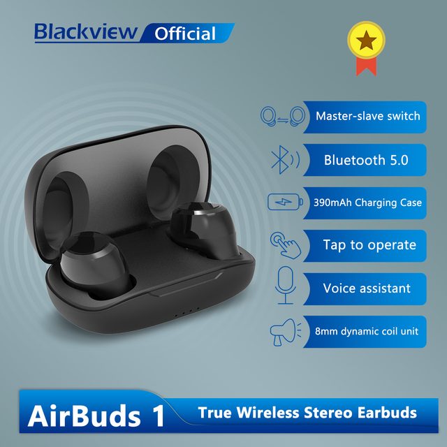 Беспроводные наушники Blackview AirBuds 1, чёрный — Фото 6