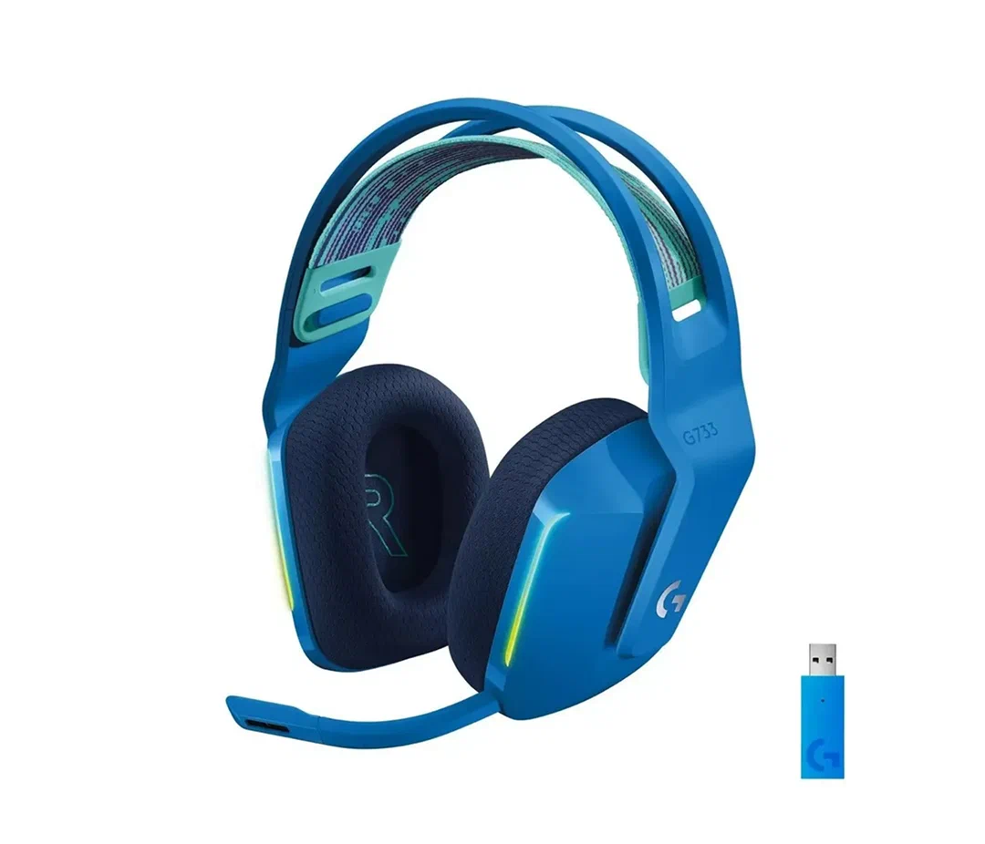 Беспроводная игровая гарнитура Logitech G733 Lightspeed, синий