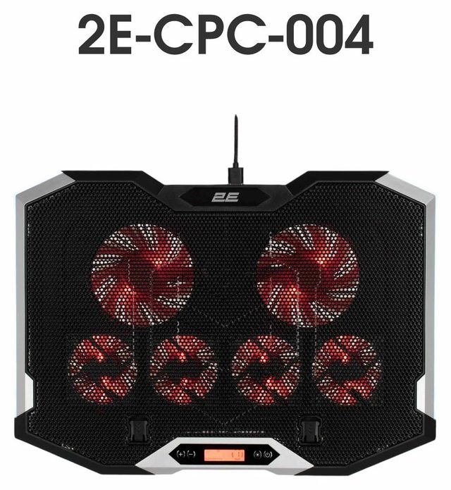 Noutbuk uchun sovutuvchi tagliq 2E Gaming CPG-004, qora