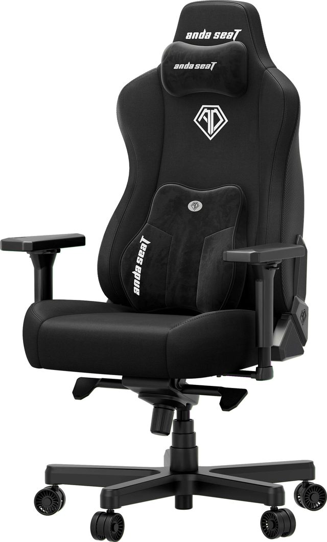 Игровое кресло AndaSeat Kaiser 3E XL, чёрный, ткань — Фото 2