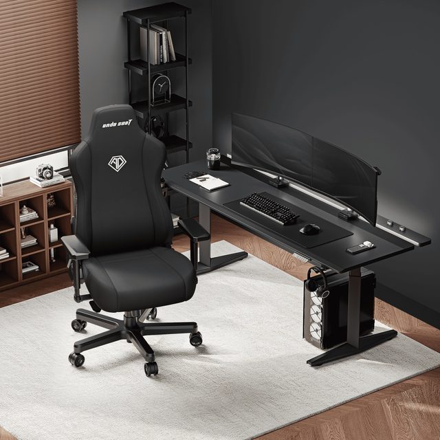 Игровое кресло AndaSeat Kaiser 3E XL, чёрный, ткань — Фото 8