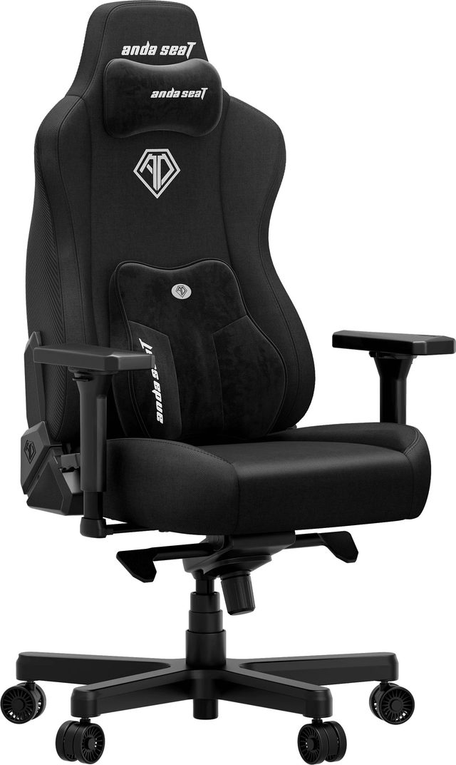 Игровое кресло AndaSeat Kaiser 3E XL, чёрный, ткань — Фото 4