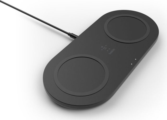 Беспроводное зарядное устройство Belkin BoostCharge Dual Pads 15W, чёрный — Фото 2