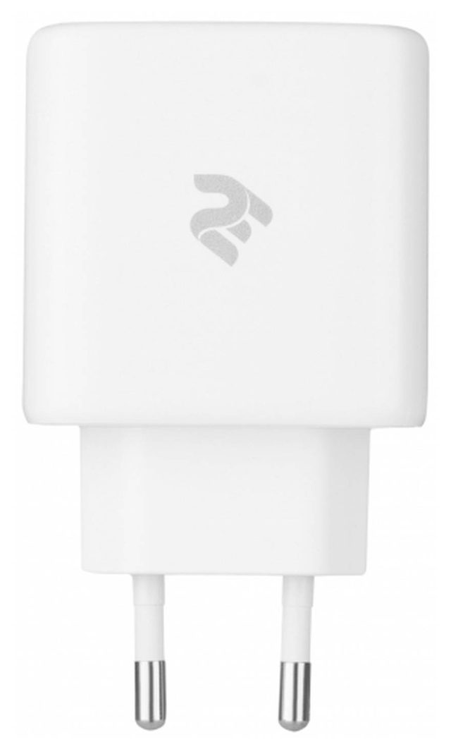 Tarmoq zaryadlovchi qurilmasi 2E USB-C PD + USB-A QC 30 W, oq