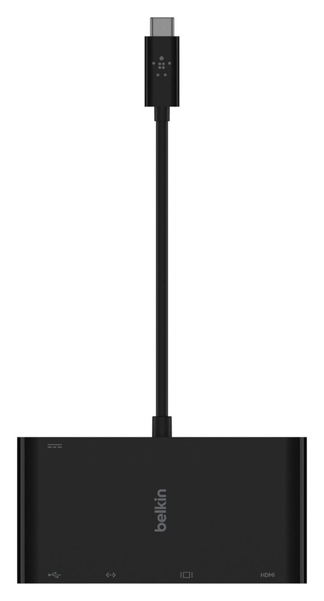 USB konsentrator Belkin USB-C Multimedia + Charge Adapter 100W, qora — Surat 4