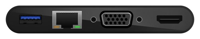 USB konsentrator Belkin USB-C Multimedia + Charge Adapter 100W, qora — Surat 6