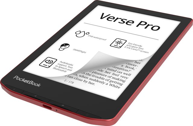 Электронная книга PocketBook 634 Verse Pro, красный