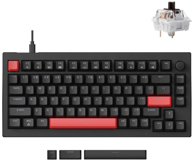 Механическая клавиатура Lemokey X4 Keychron Brown, чёрный, EN/KZ