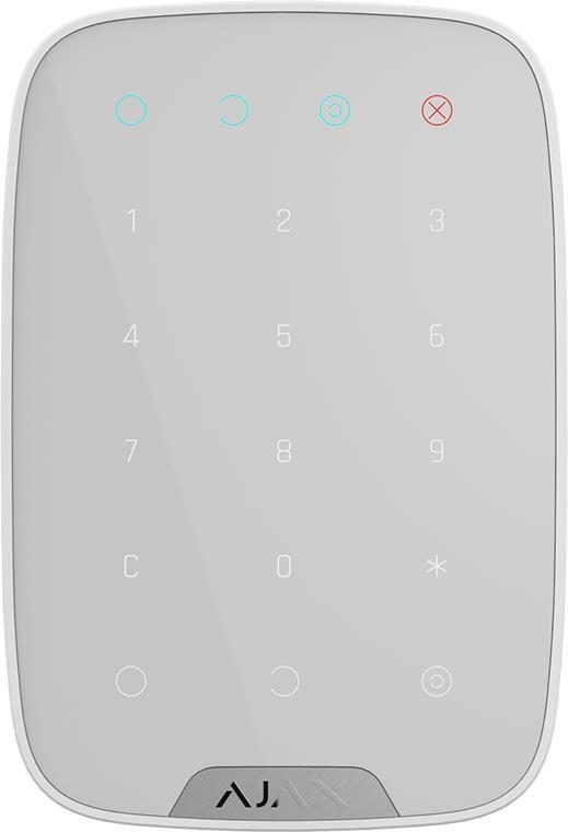 Klaviaturalar Ajax Keypad (9SA) white (32992.12.WH3), oq