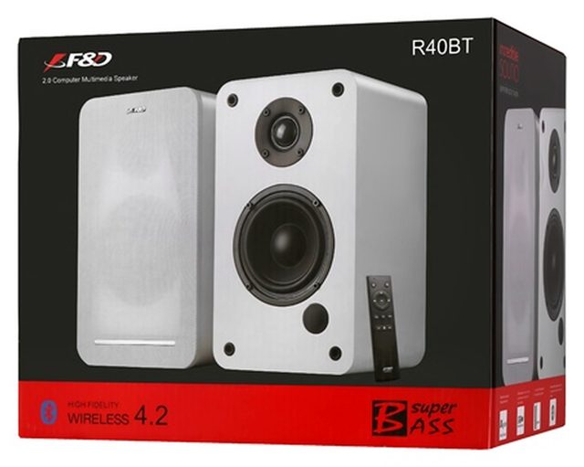 Мультимедийные колонки F&D R40BT, белый — Фото 2