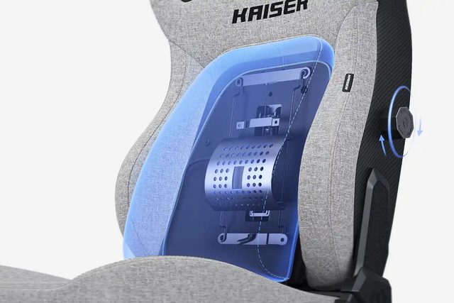 Игровое кресло AndaSeat Kaiser 4 V2 L, серый — Фото 6