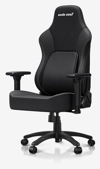 Кресло AndaSeat Phantom 4, льняная ткань, 2D-Armrests, чёрный