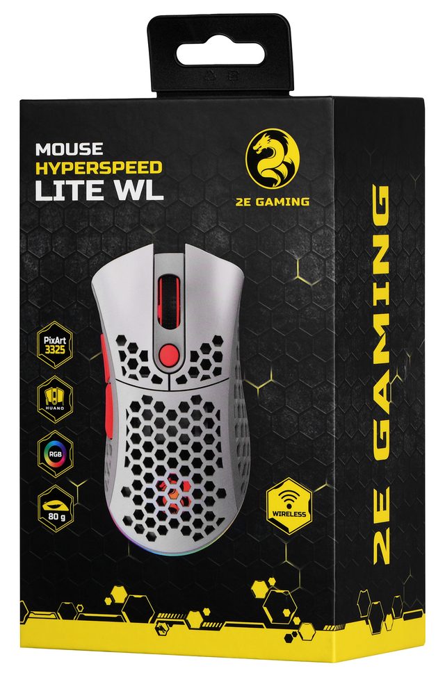 Simsiz oʻyin sichqonchasi 2E Gaming HyperSpeed Lite, oq — Surat 3